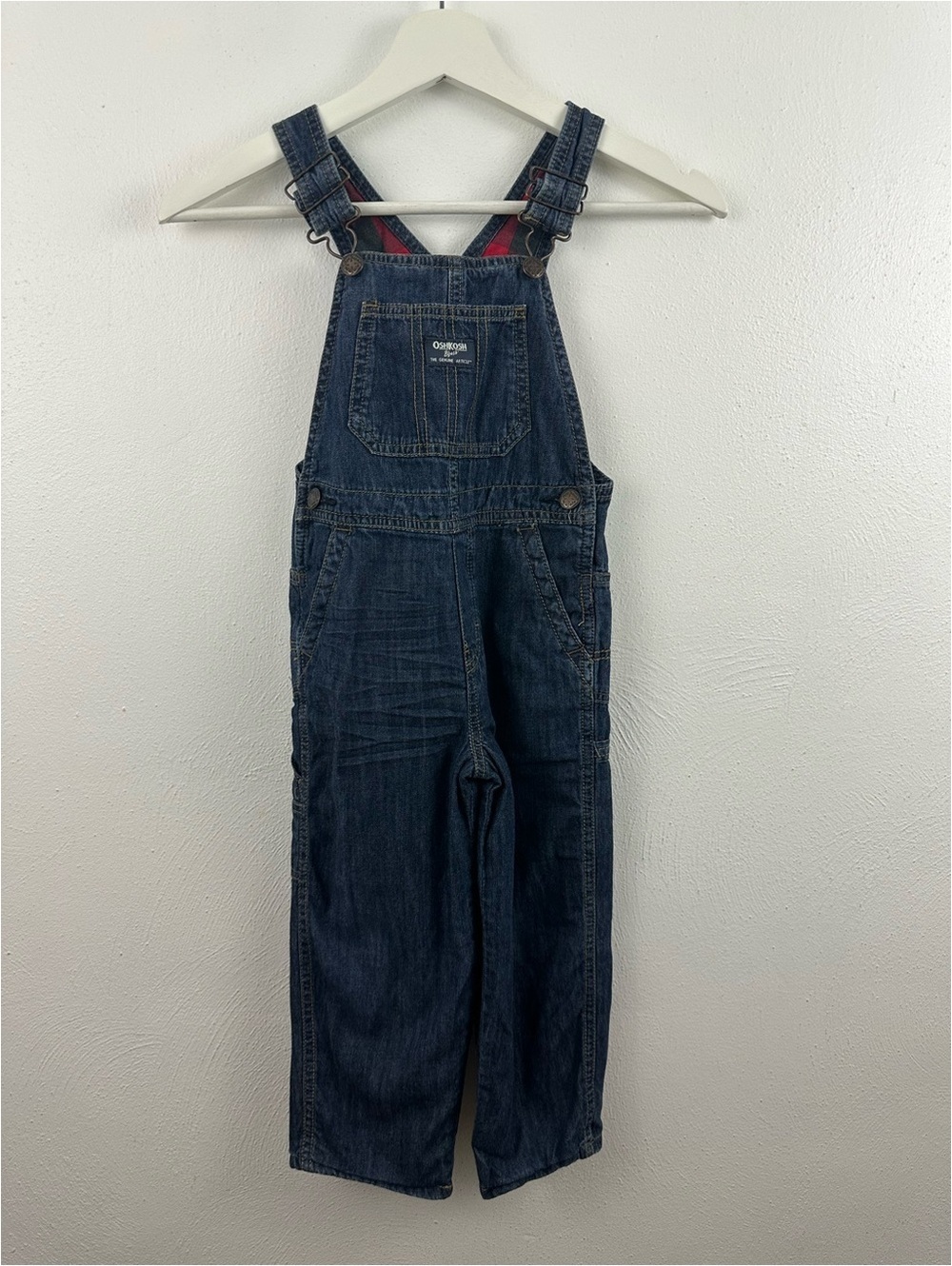OshKosh B'gosh Indigo Blue Children's Denim Overalls Size 4T